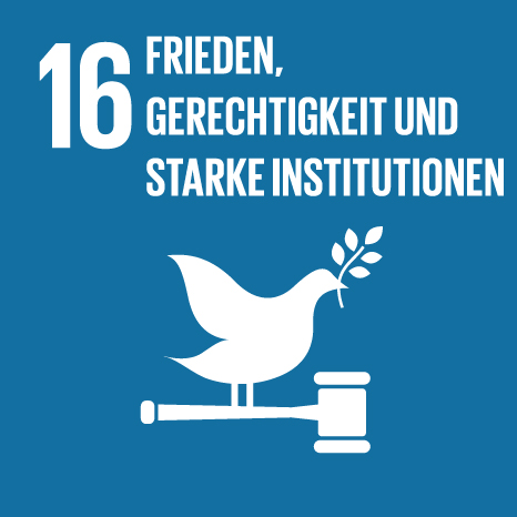 SDG 16 - Frieden, Gerechtigkeit und starke Institutionen